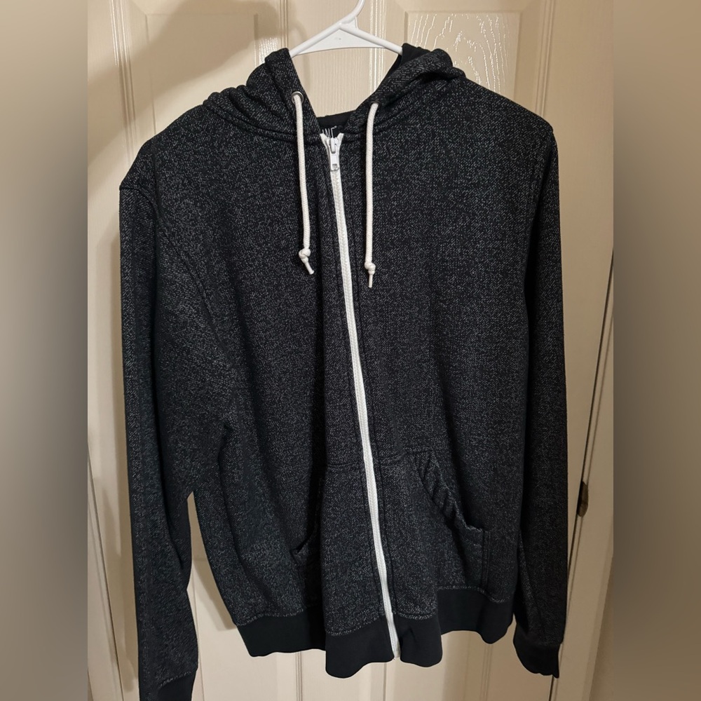 Zine Clothing Charcoal Heather Zip-Up Sweater